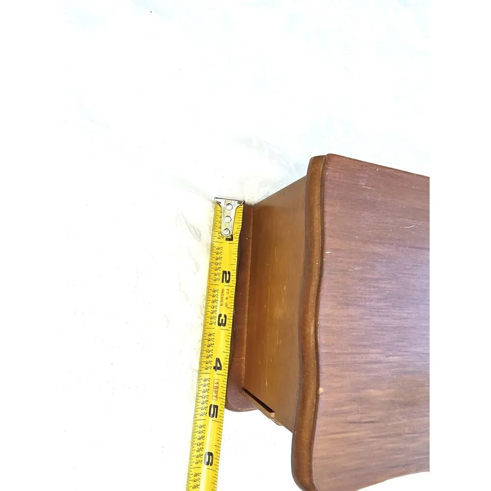 Vintage Himark jewelry chest 2 drawer small wood jewelry box